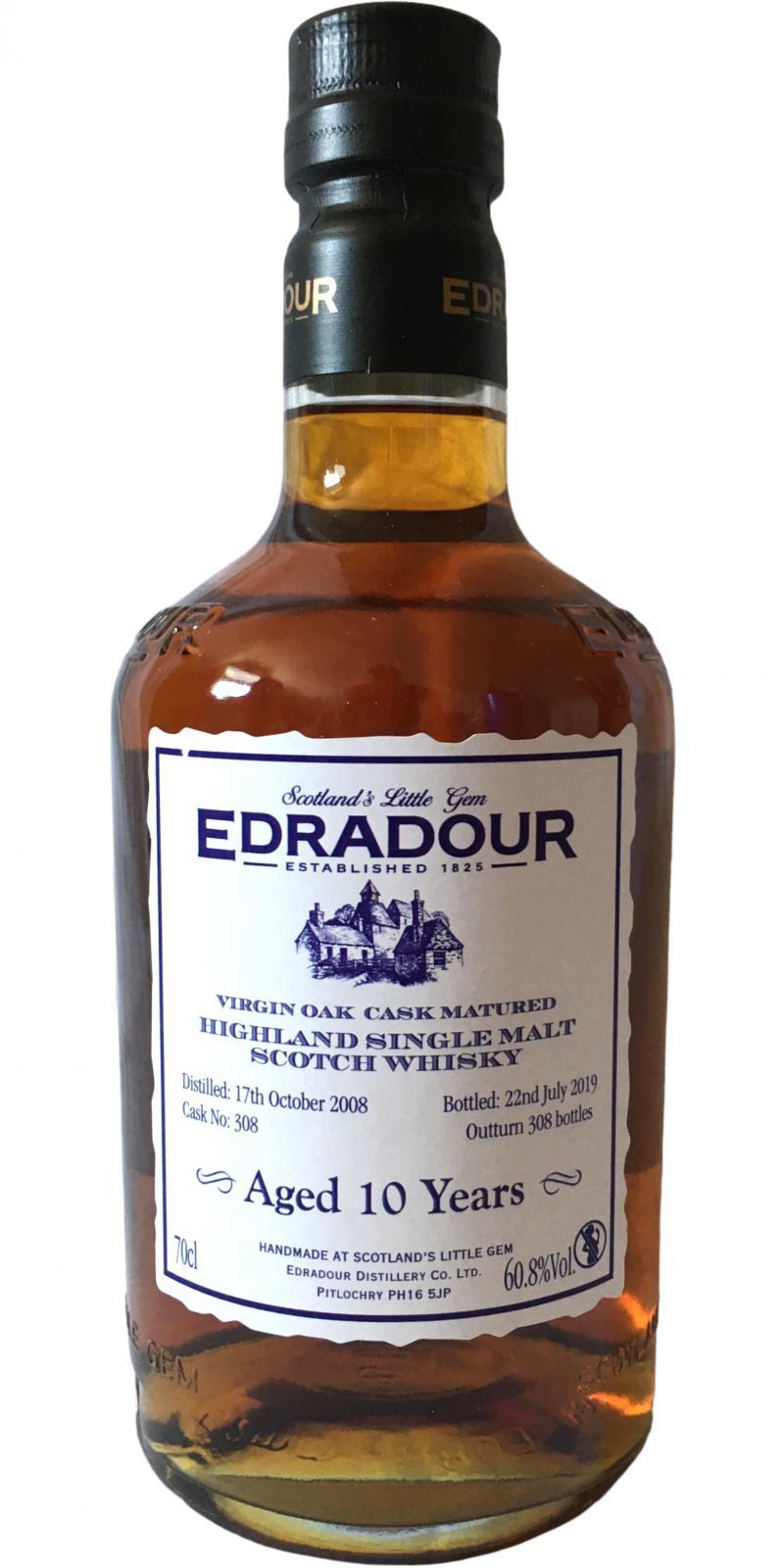 Edradour 2008  Virgin Oak Matured