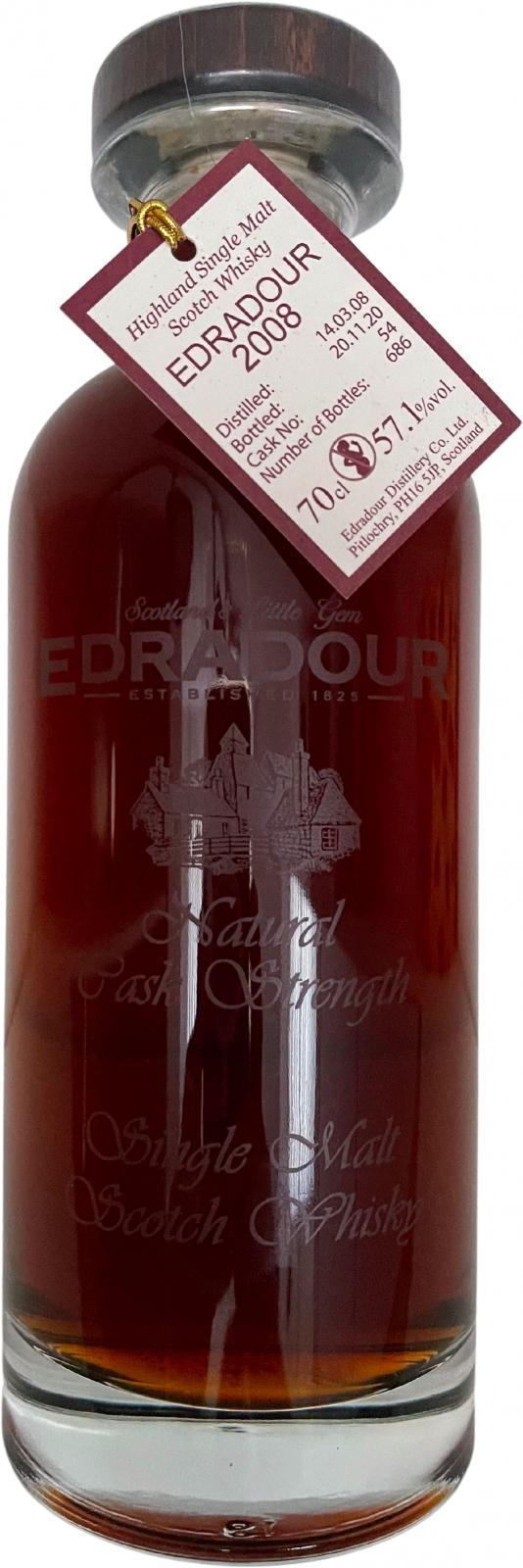 Edradour 2008  Natural Cask Strength