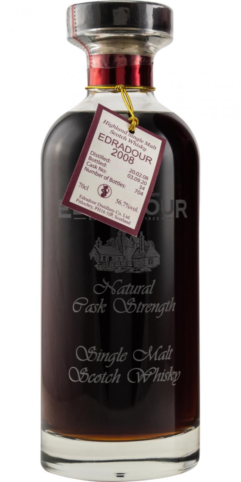 Edradour 2008  Natural Cask Strength