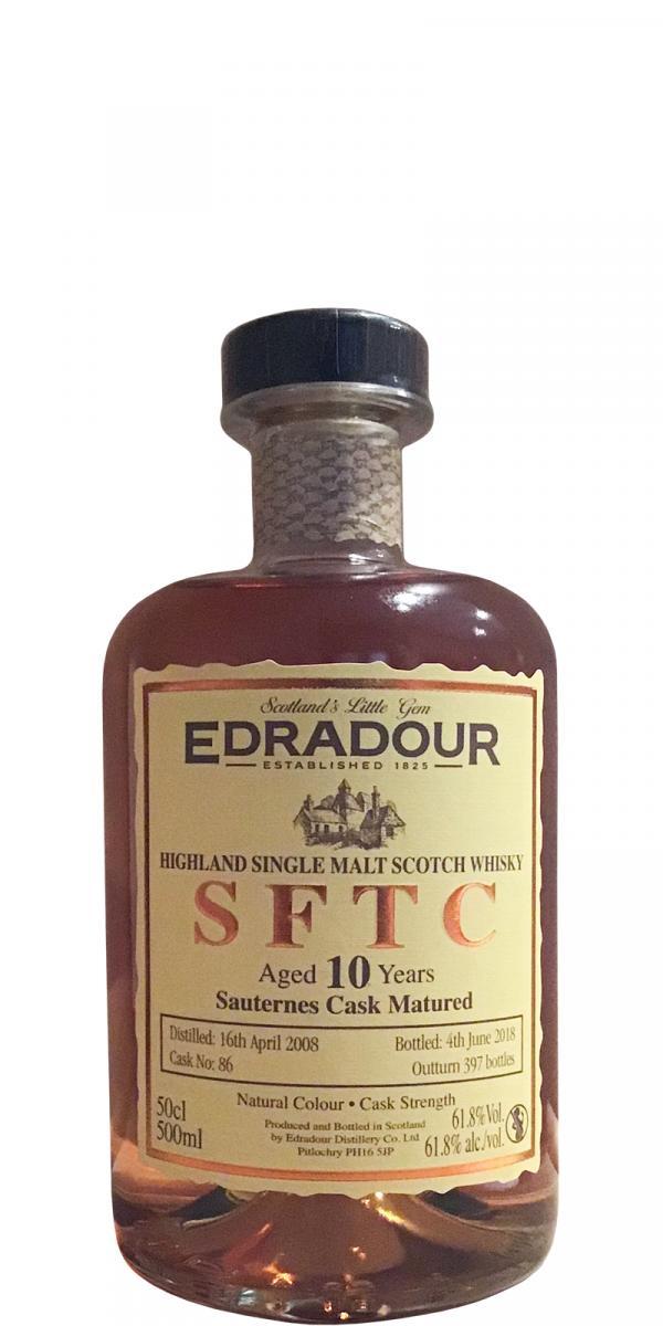 Edradour 2008  SFTC - Sauternes Cask Matured