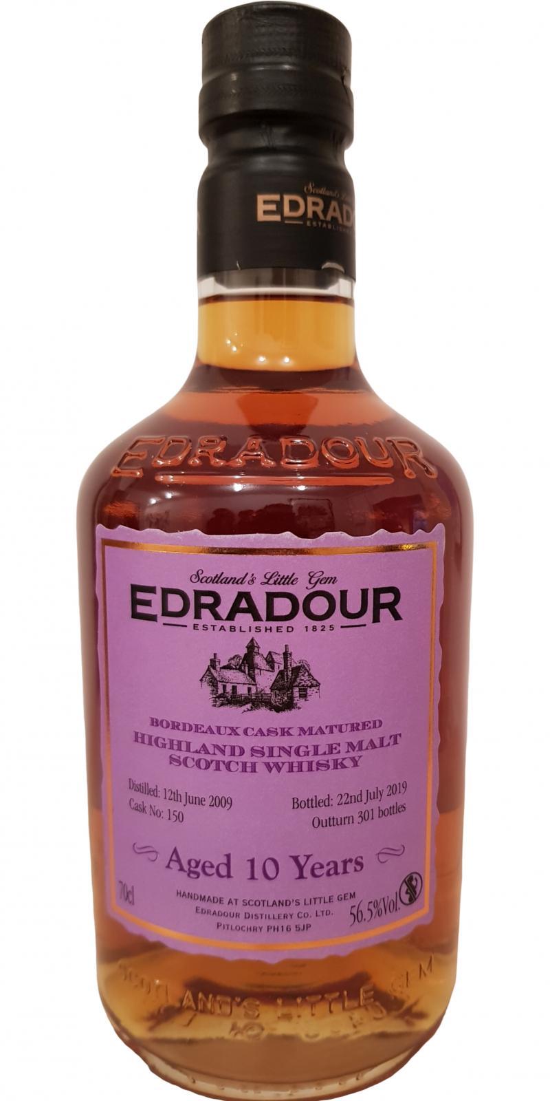 Edradour 2009  Bordeaux Cask Matured