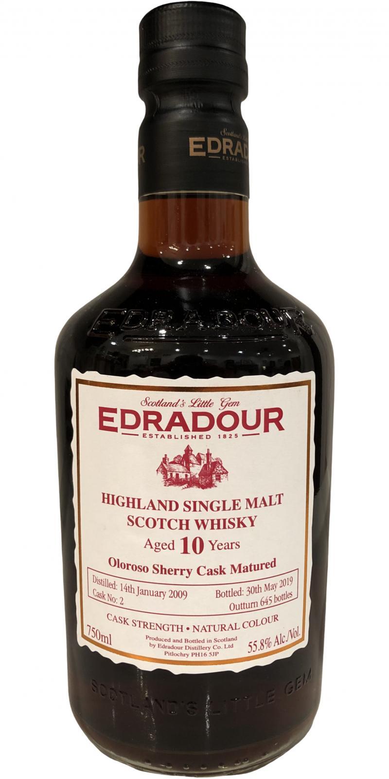 Edradour 2009  Oloroso Sherry Cask Matured