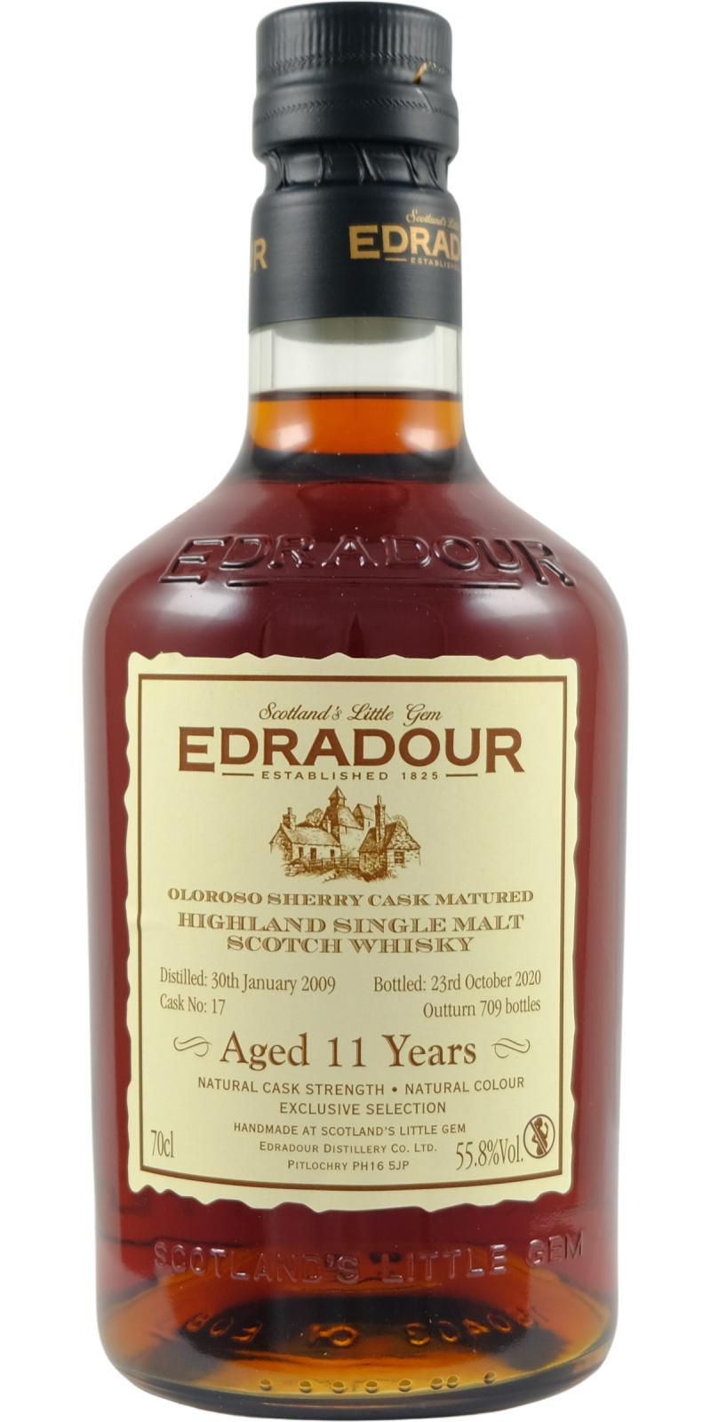 Edradour 2009  Oloroso Sherry Cask Matured