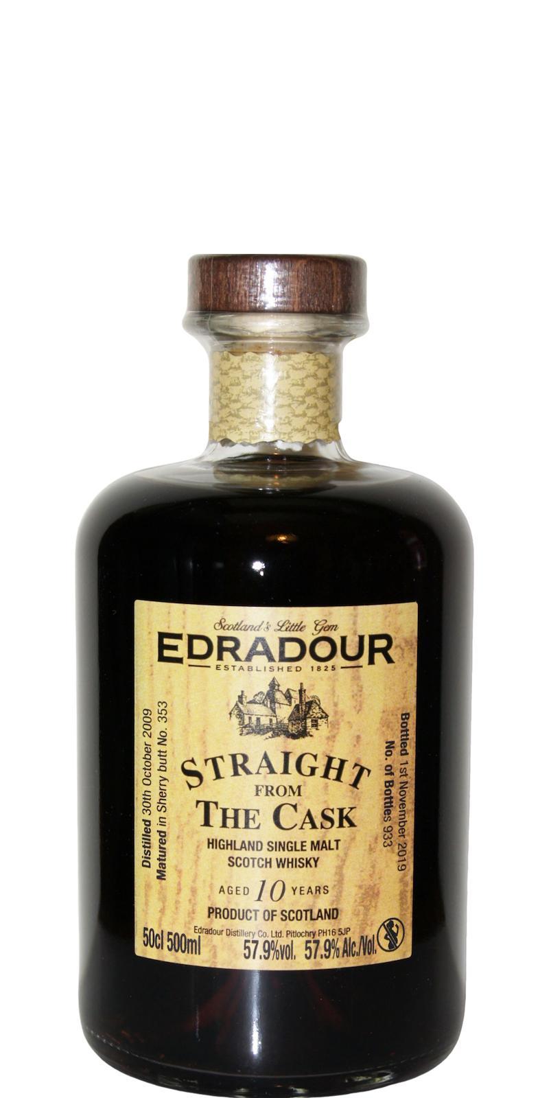 Edradour 2009  Straight From The Cask - Sherry Cask Matured