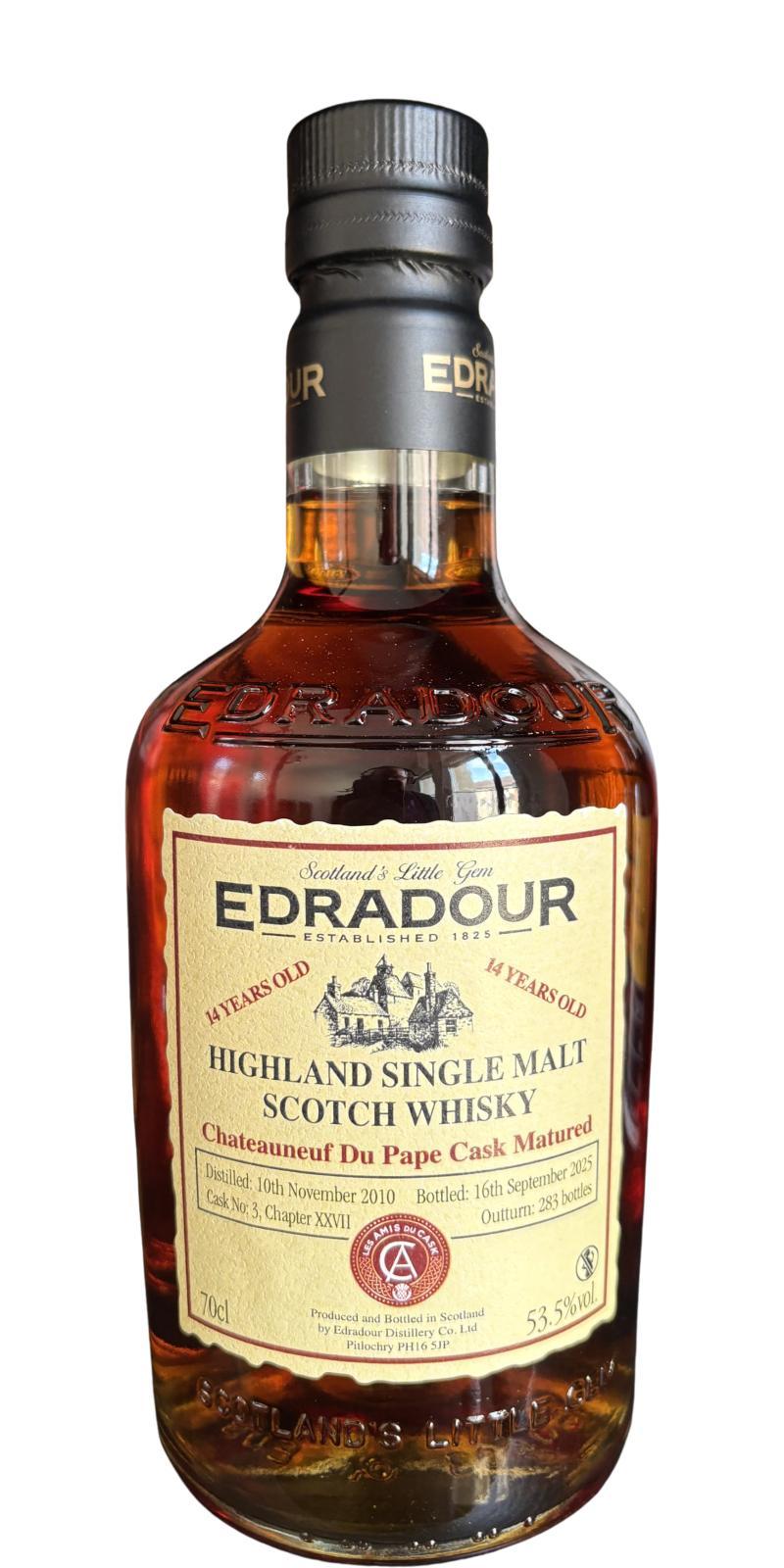 Edradour 2010  Chateauneuf Du Pape Matured