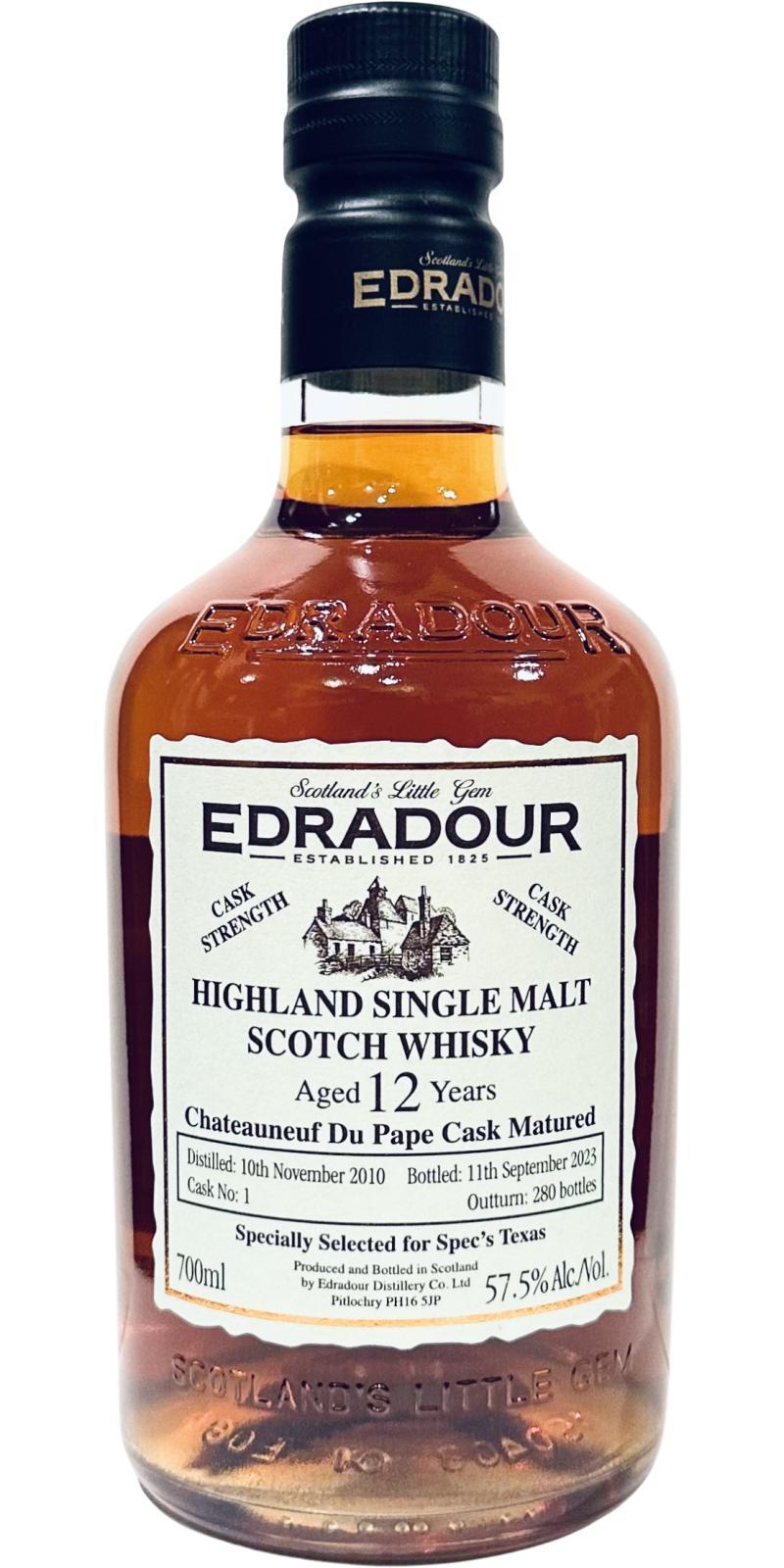 Edradour 2010  Châteauneuf-du-Pape Cask Matured