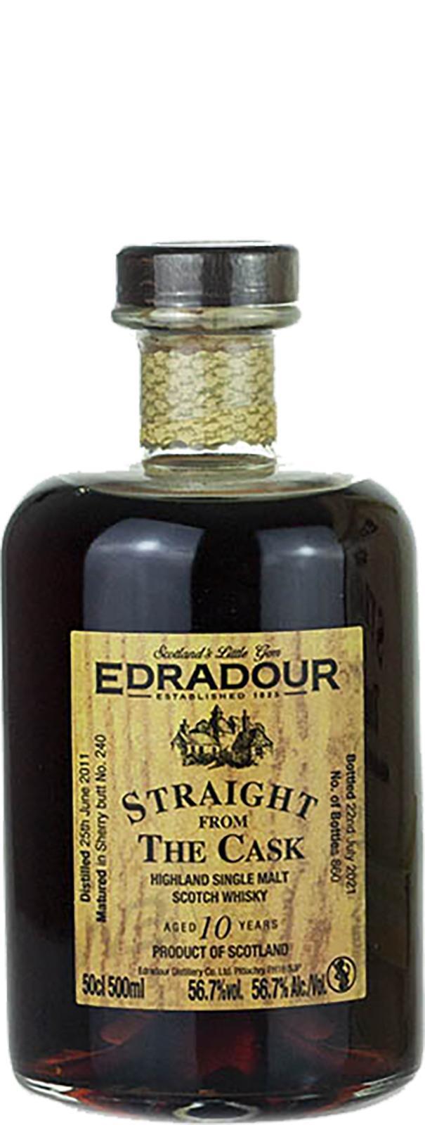 Edradour 2011  Straight From The Cask - Sherry Cask Matured