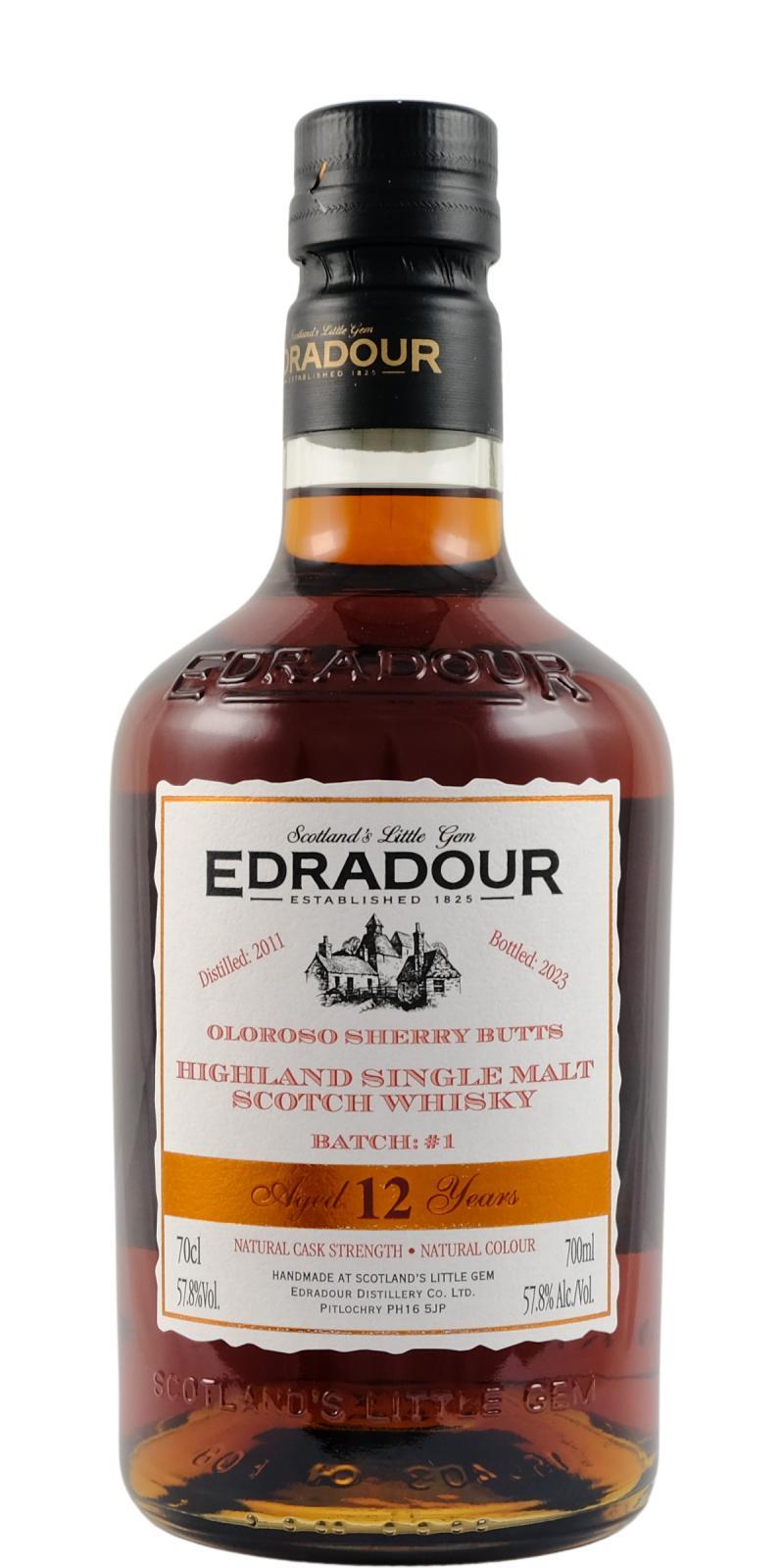 Edradour 2011  Oloroso Sherry Butts