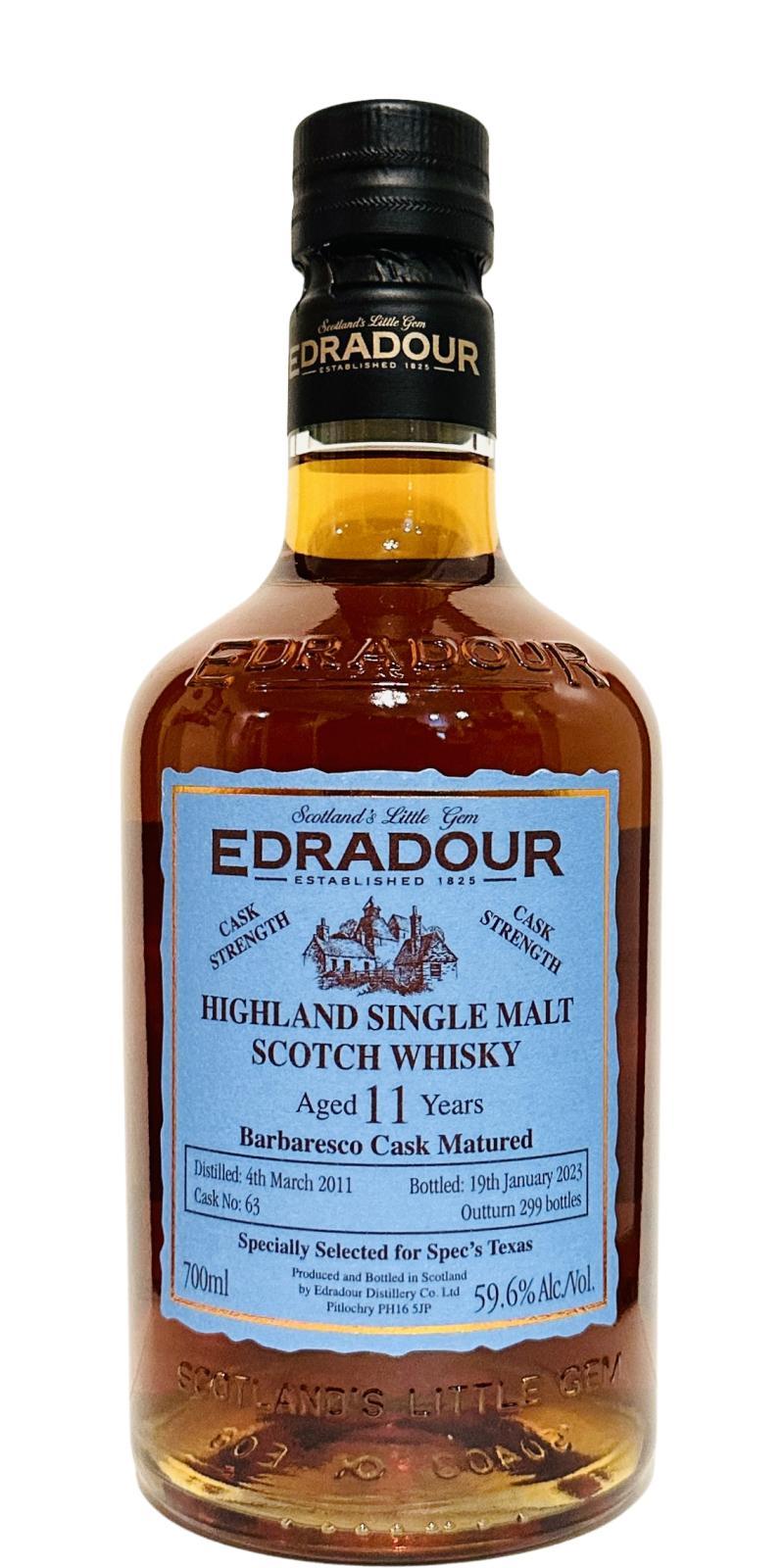 Edradour 2011  Barbaresco Cask Matured