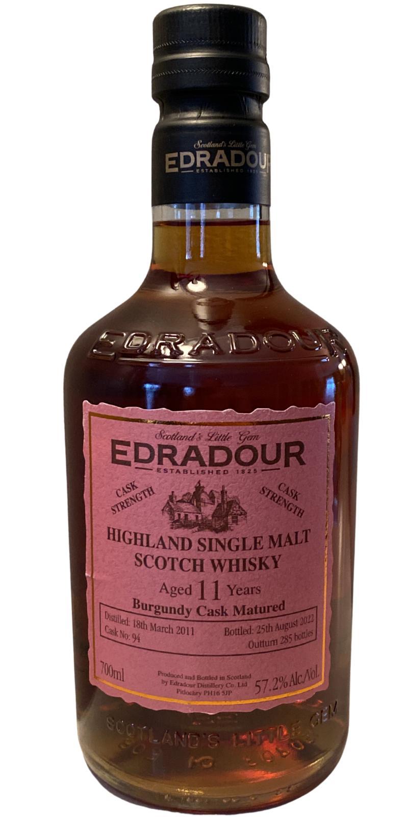 Edradour 2011  Burgundy Cask Matured