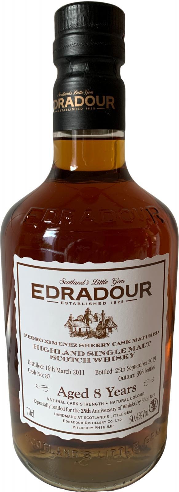 Edradour 2011  Pedro Ximenez Sherry Cask Matured