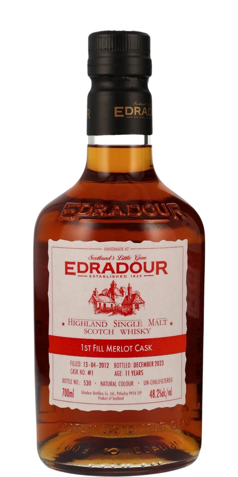 Edradour 2012  1st Fill Merlot Cask