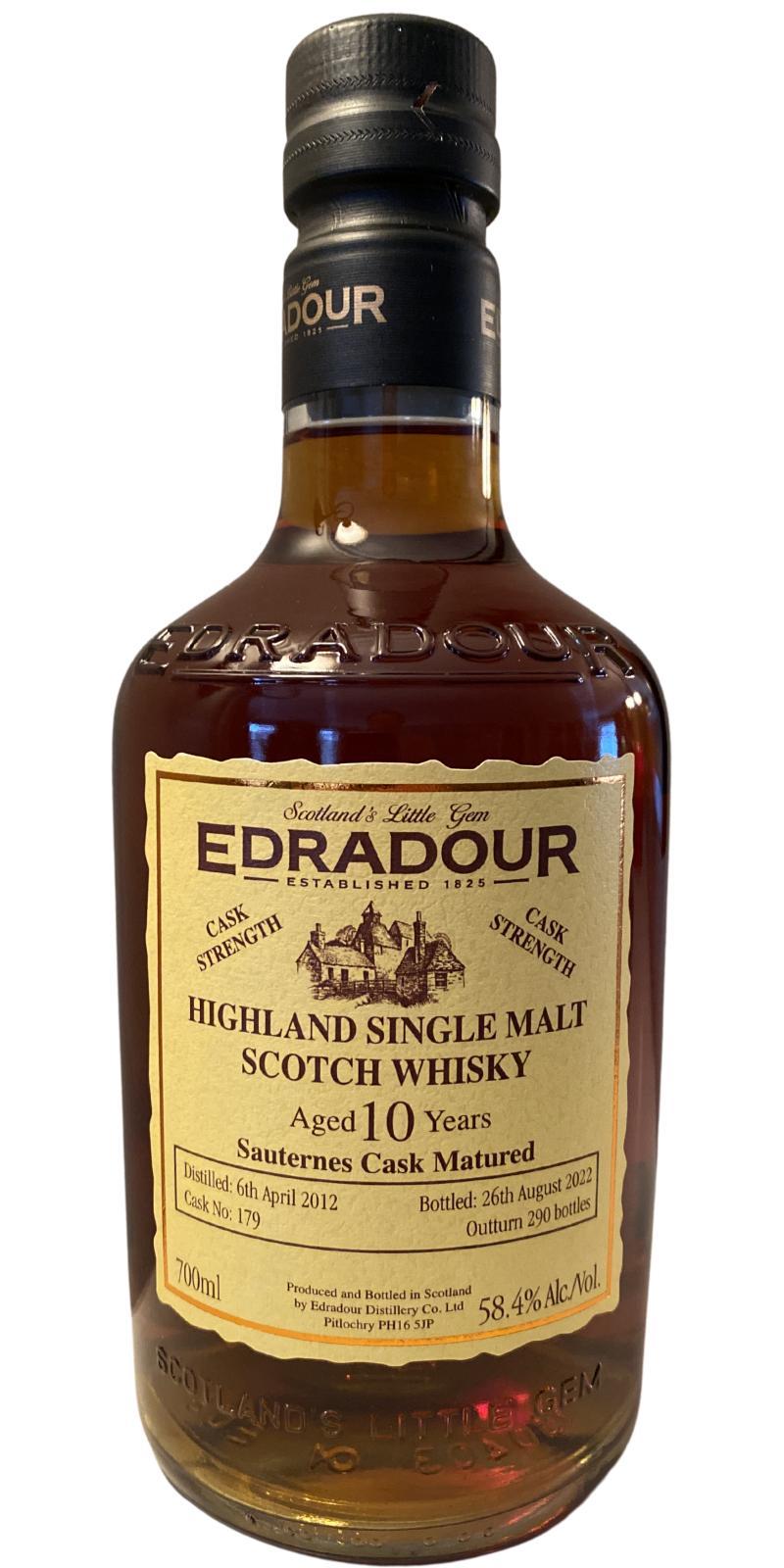 Edradour 2012  Sauternes Cask Matured