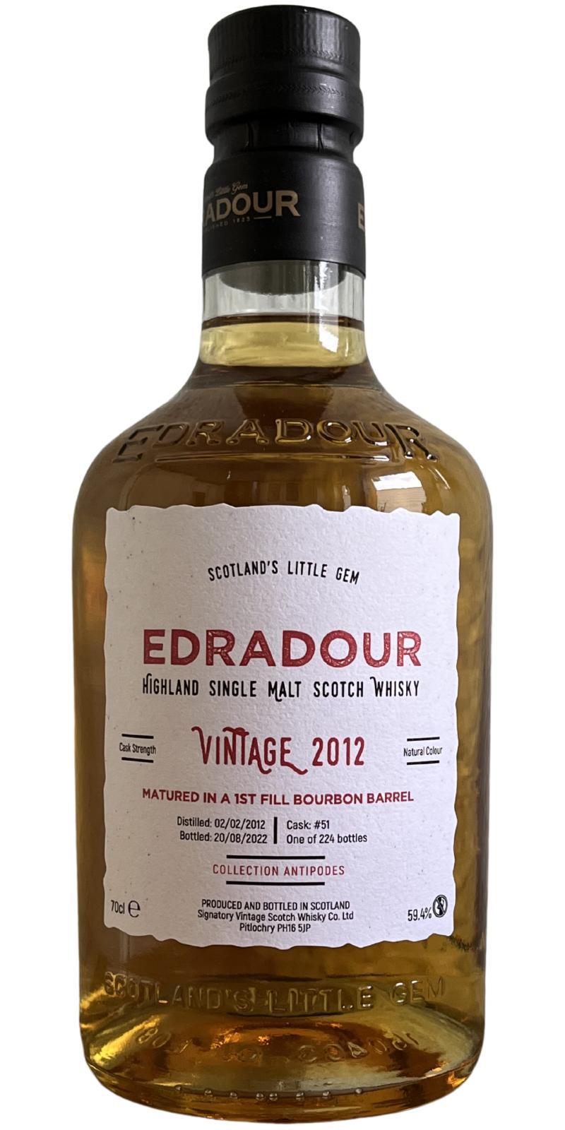 Edradour 2012  Vintage