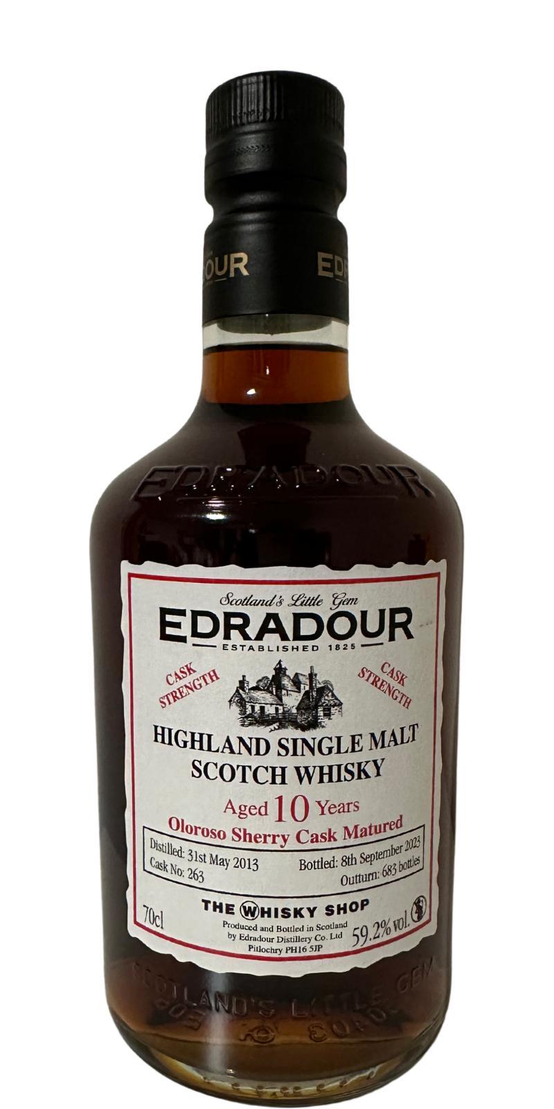 Edradour 2013  Oloroso Sherry Cask Matured