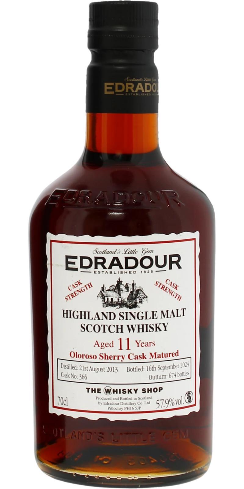 Edradour 2013  Oloroso Sherry Cask Matured