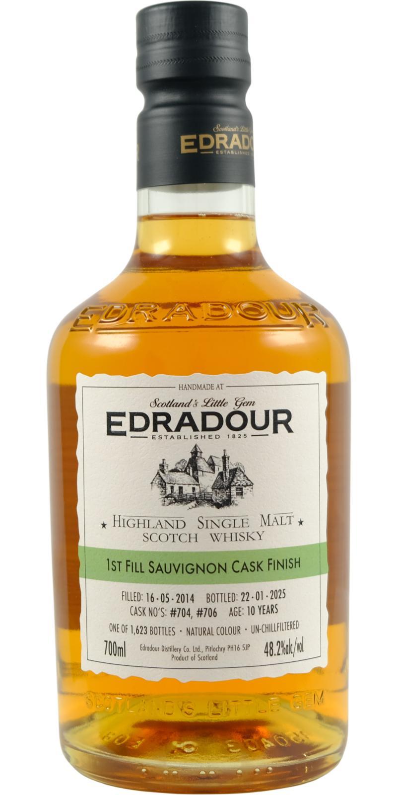 Edradour 2014  1st Fill Sauvignon Cask Finish