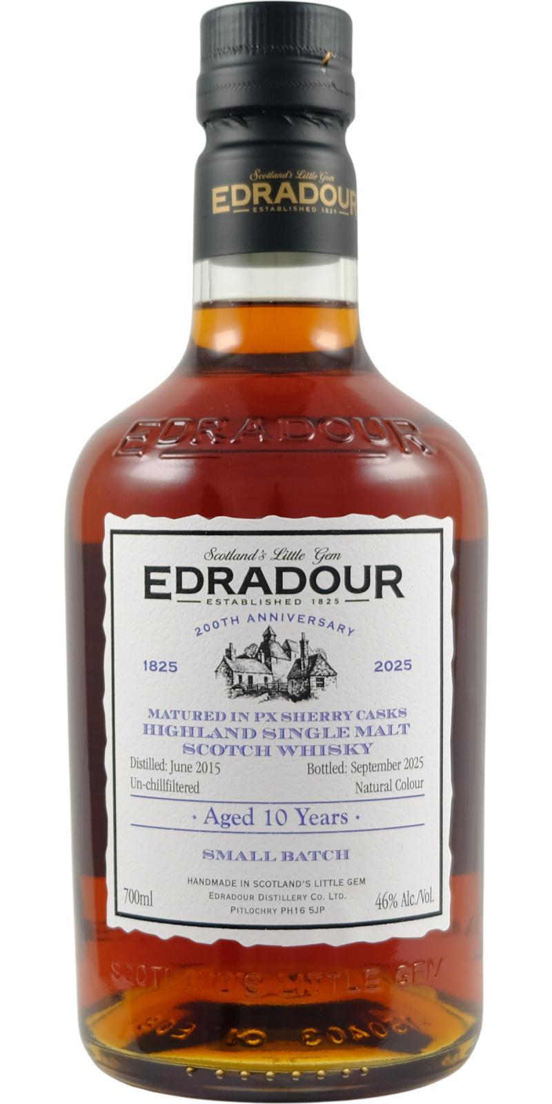 Edradour 2015  Matured in PX Sherry Casks