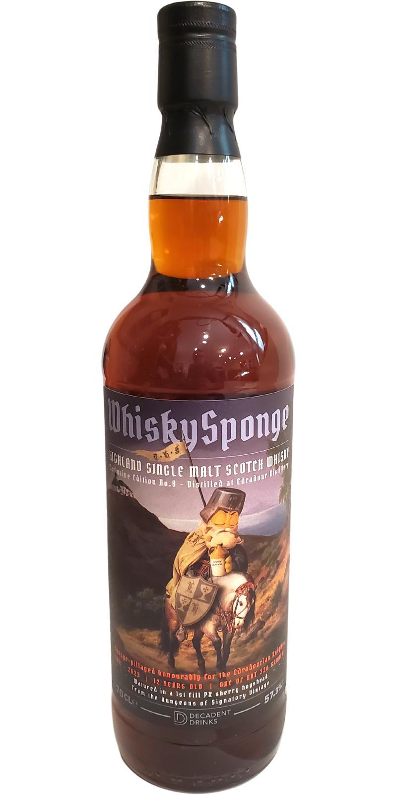 Edradour 2011 DeDr  Whisky Sponge