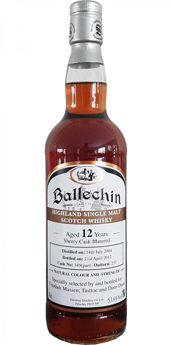 Ballechin 2004 SV  The Un-Chillfiltered Collection