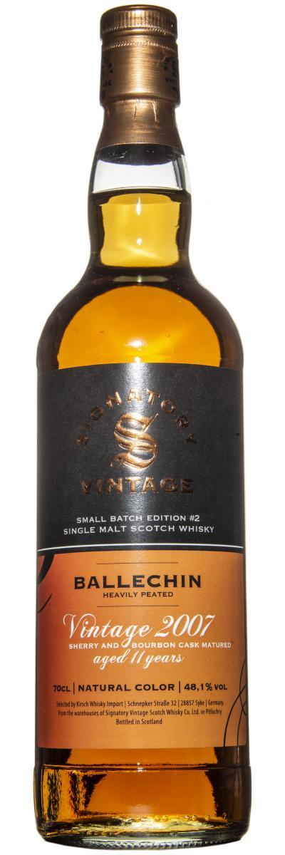 Ballechin 2007 SV  Small Batch Edition #2