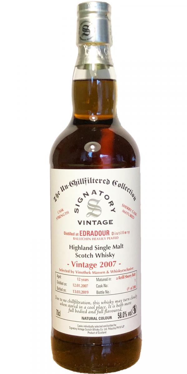 Ballechin 2007 SV  The Un-Chillfiltered Collection - Cask Strength