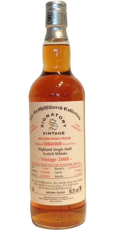 Ballechin 2008 SV  The Un-Chillfiltered Collection - Cask Strength