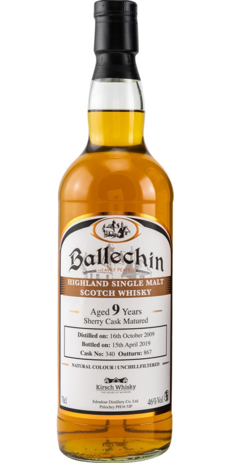 Ballechin 2009 SV  Natural Colour | Un-chillfiltered