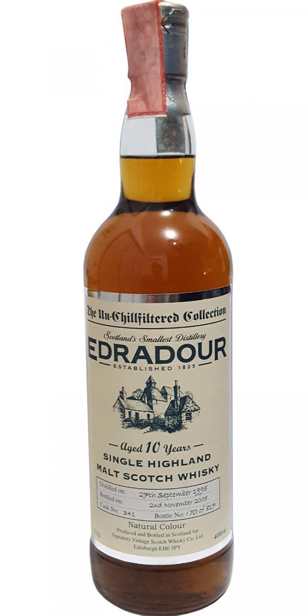 Edradour 1995 SV  The Un-Chillfiltered Collection