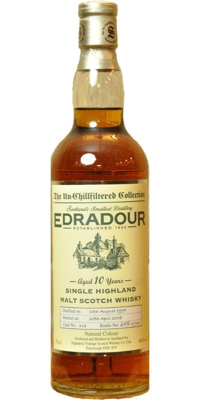 Edradour 1997 SV  The Un-Chillfiltered Collection
