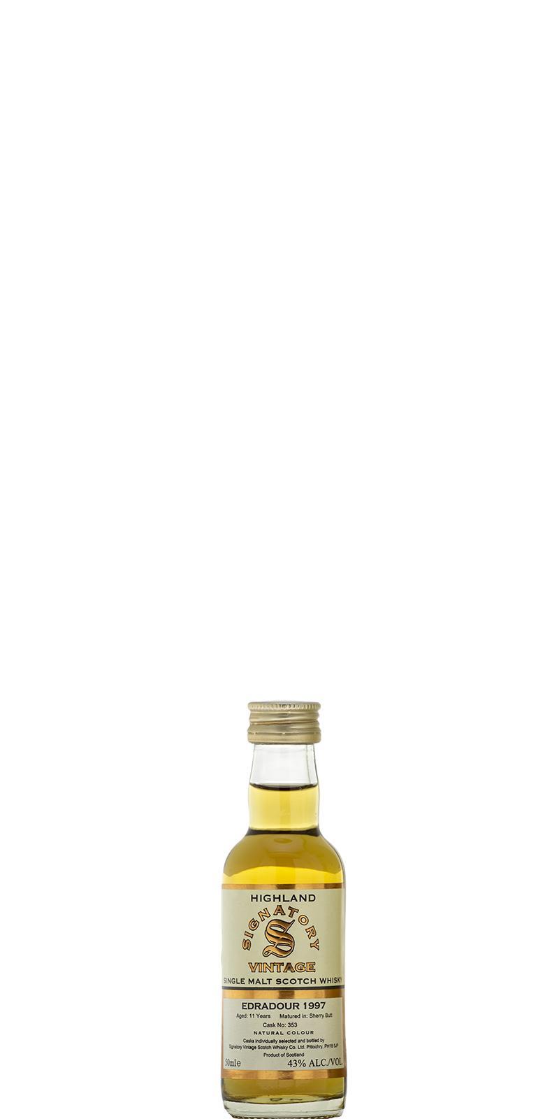 Edradour 1997 SV  Vintage Collection - Miniature