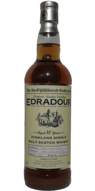 Edradour 1999 SV  The Un-Chillfiltered Collection