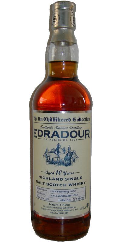 Edradour 2000 SV  The Un-Chillfiltered Collection