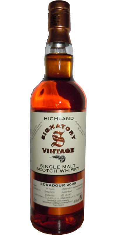 Edradour 2000 SV  Vintage Collection