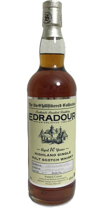 Edradour 2002 SV  The Un-Chillfiltered Collection