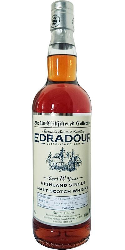 Edradour 2004 SV  The Un-Chillfiltered Collection