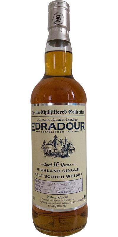 Edradour 2004 SV  The Un-Chillfiltered Collection