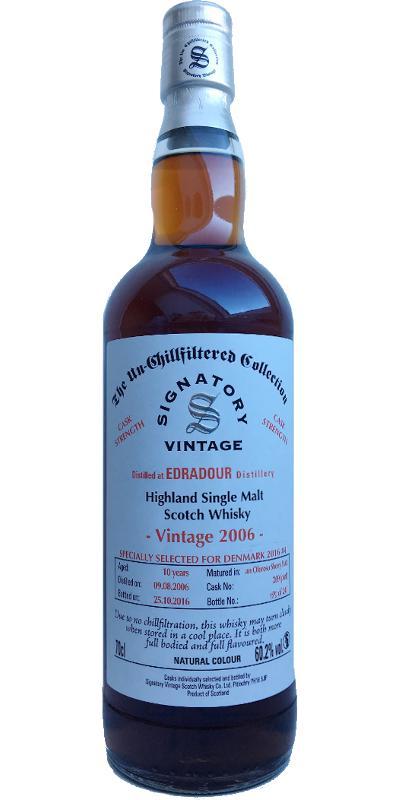 Edradour 2006 SV  The Un-Chillfiltered Collection - Cask Strength