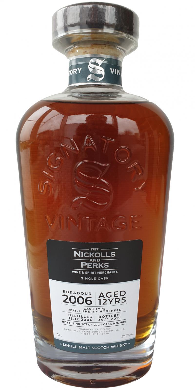 Edradour 2006 SV  Cask Strength Collection