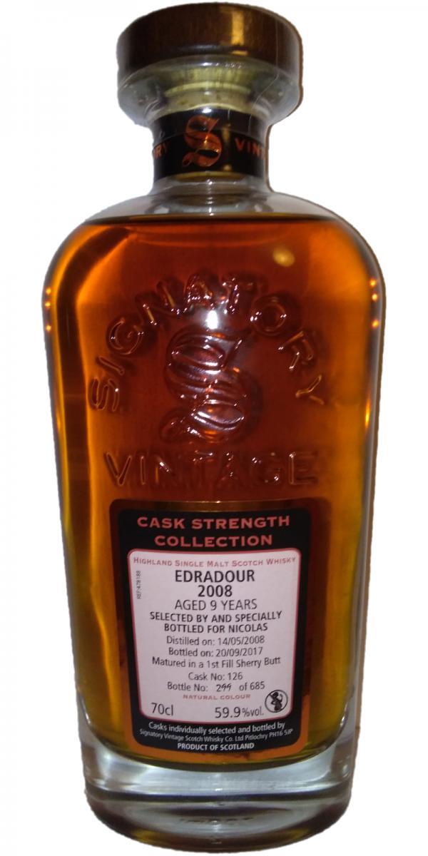 Edradour 2008 SV  Cask Strength Collection