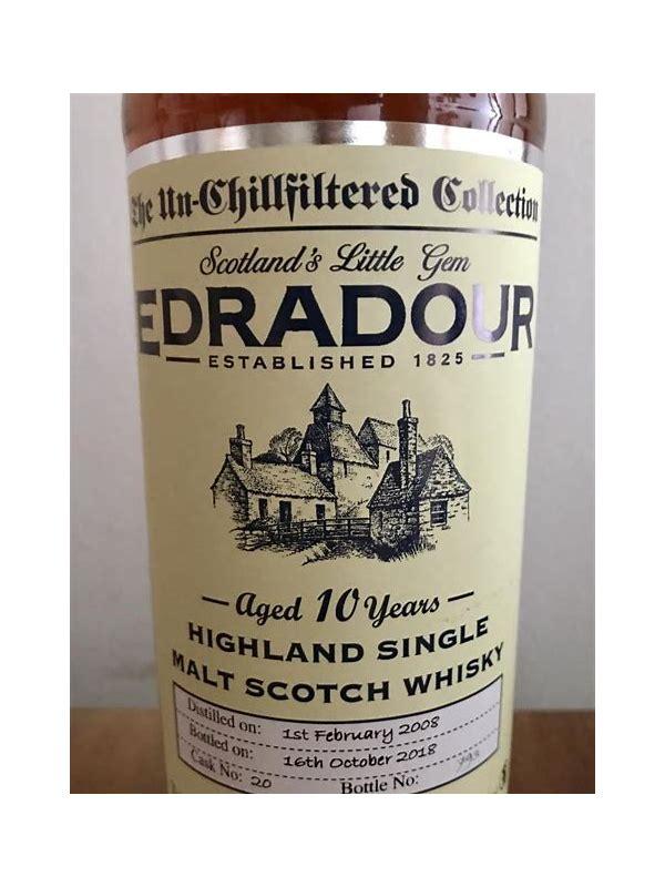 Edradour 2008 SV  The Un-Chillfiltered Collection