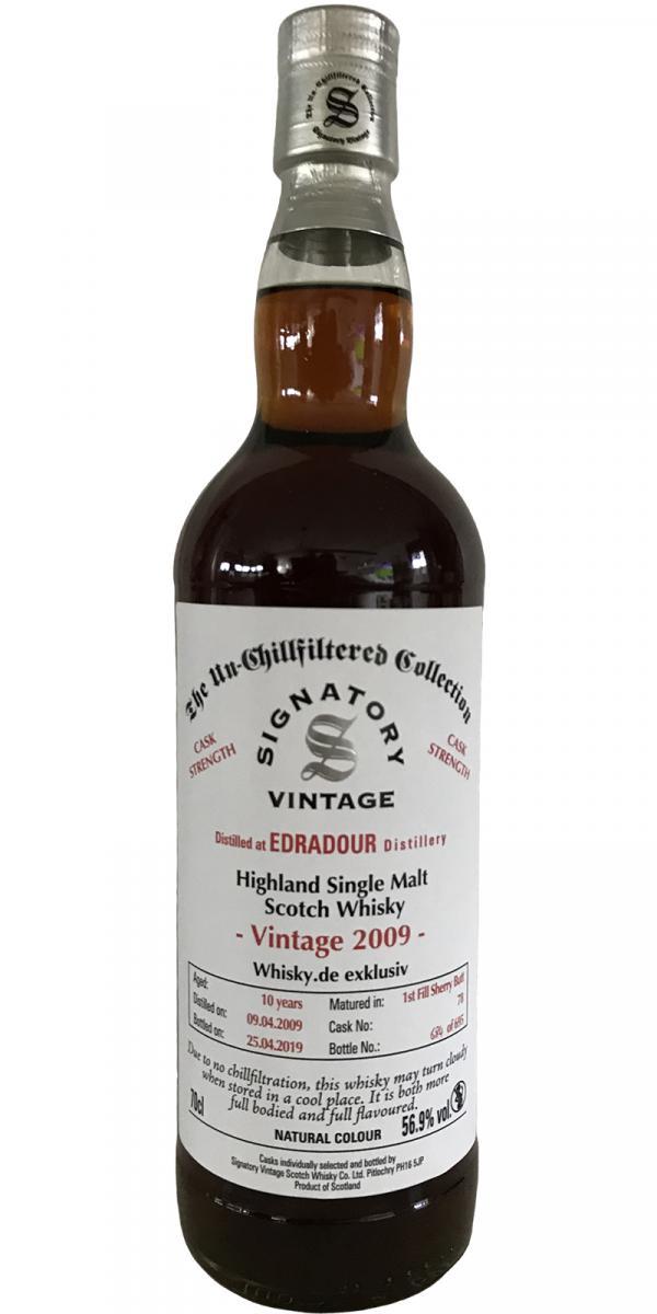 Edradour 2009 SV  The Un-Chillfiltered Collection - Cask Strength