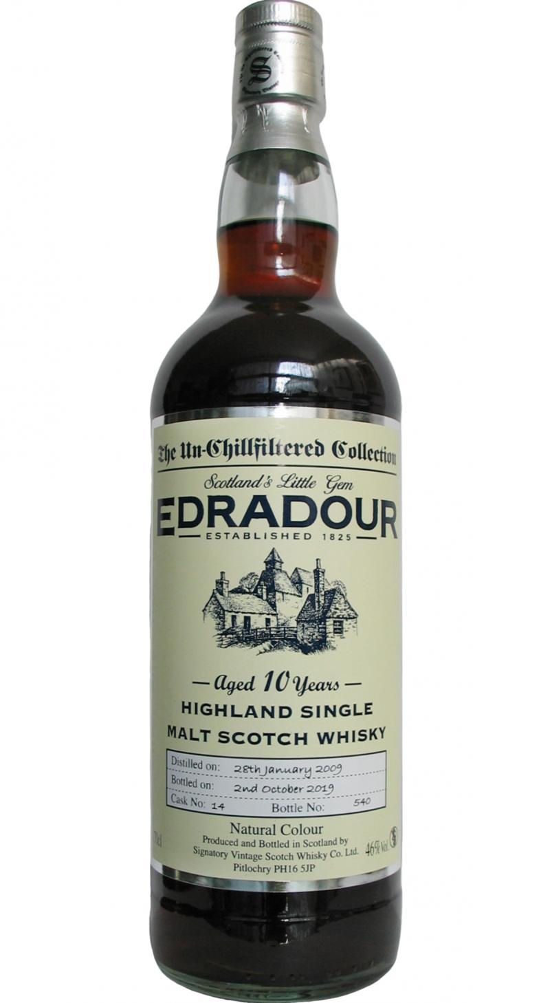 Edradour 2009 SV  The Un-Chillfiltered Collection