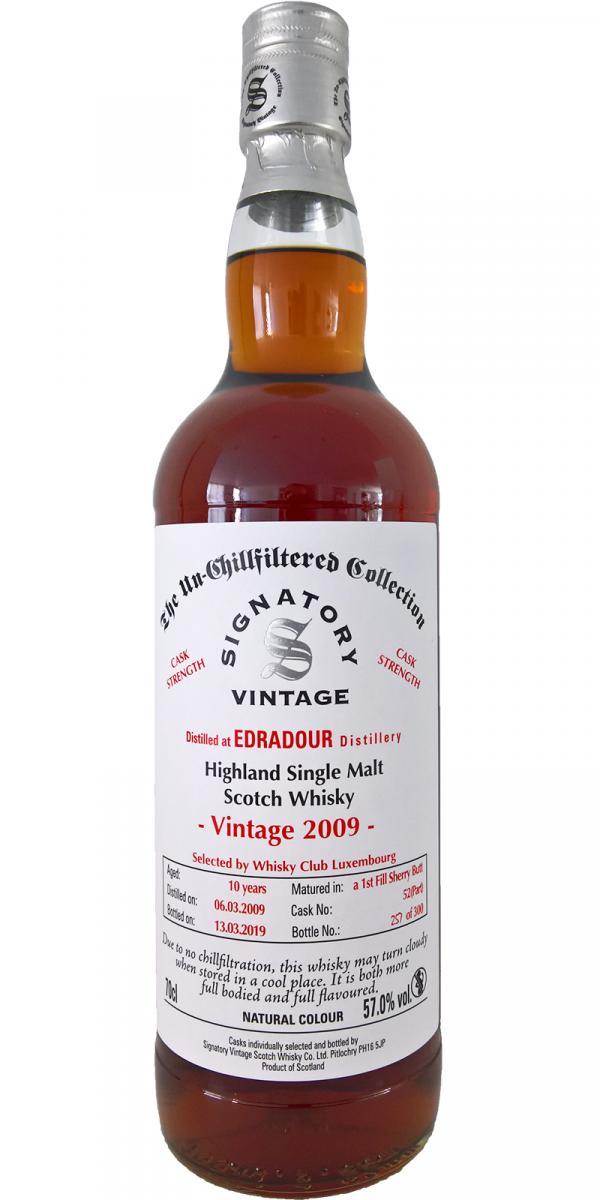 Edradour 2009 SV  The Un-Chillfiltered Collection - Cask Strength