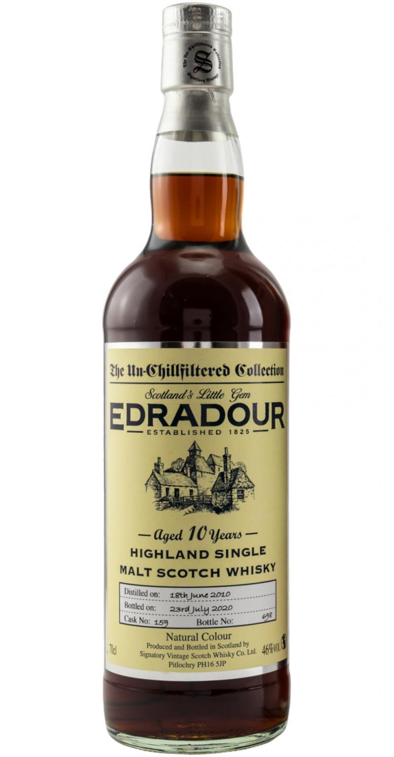 Edradour 2010 SV  The Un-Chillfiltered Collection