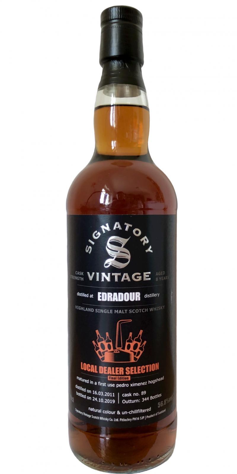 Edradour 2011 SV  Local Dealer Selection - Final Edition