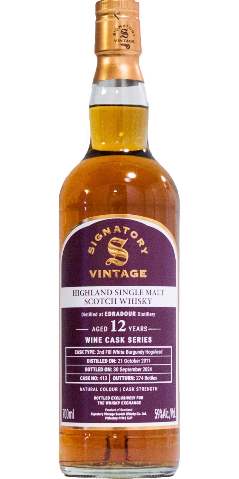 Edradour 2011 SV  Natural Colour | Cask Strength - Wine Cask Series