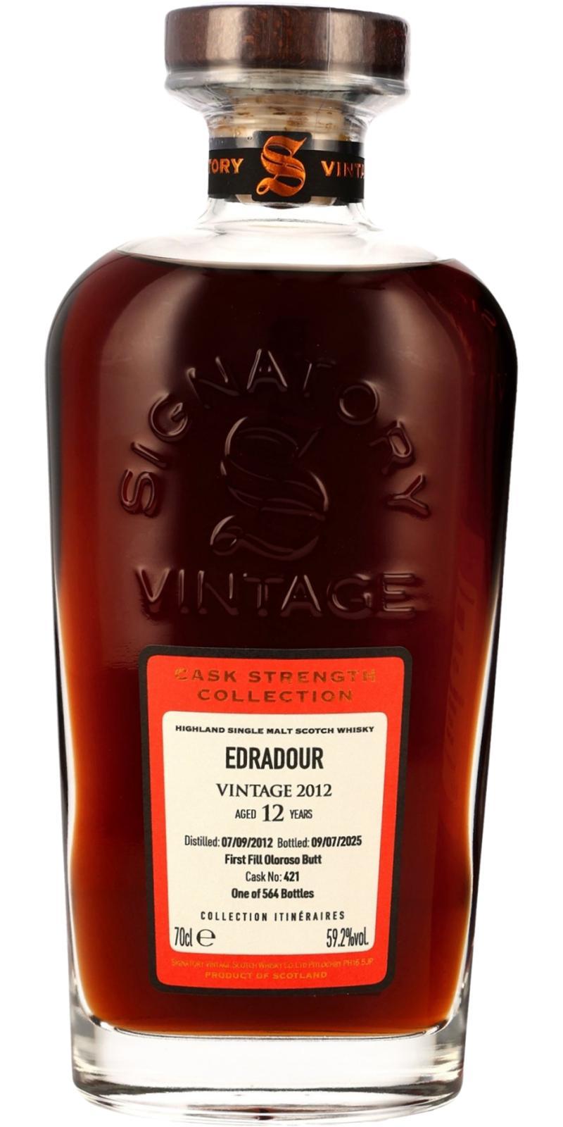 Edradour 2012 SV  Cask Strength Collection