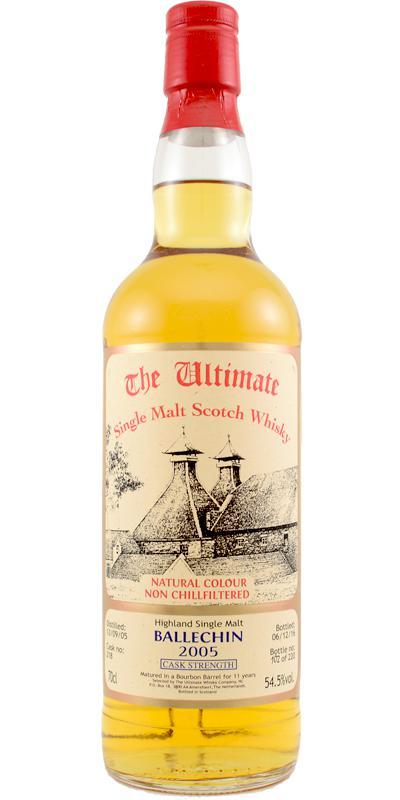 Ballechin 2005 vW  The Ultimate - Cask Strength