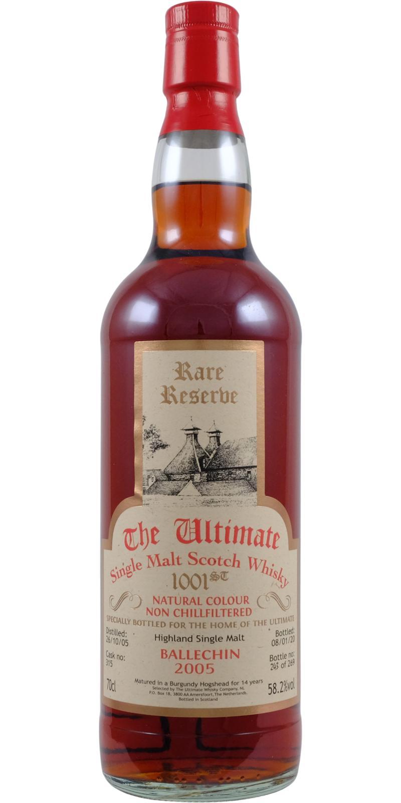 Ballechin 2005 vW  The Ultimate - Rare Reserve